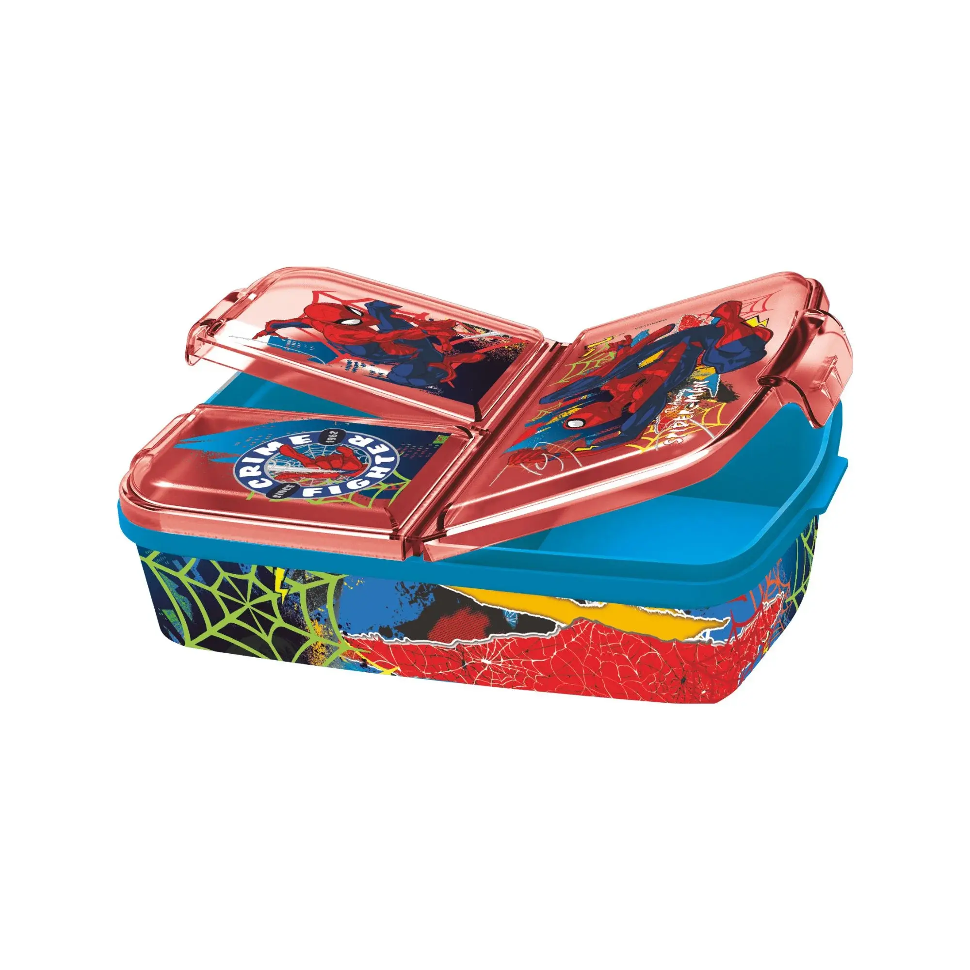 HOME-TEX Spiderman matboks - matpakke til barn med 3 rom