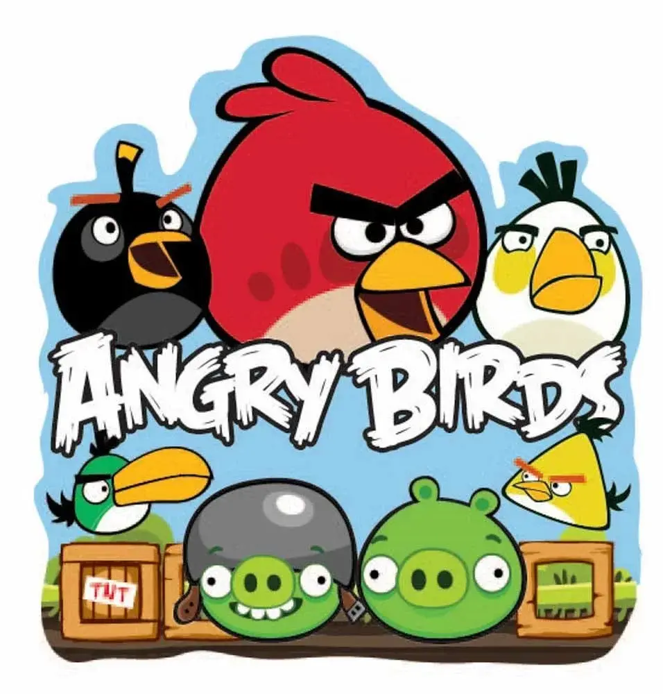 HOME-TEX Wallsticker - Angry Birds - 25x24 cm - 3D-effekt