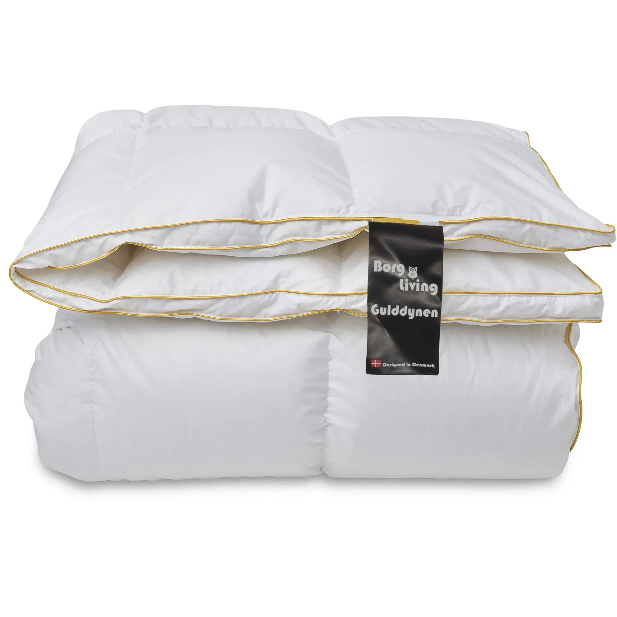 Borg Living Luksus gåsedunsdyne - Helårsdyne med 100% gåsedun - 150x210 cm - Borg Living Gulddynen