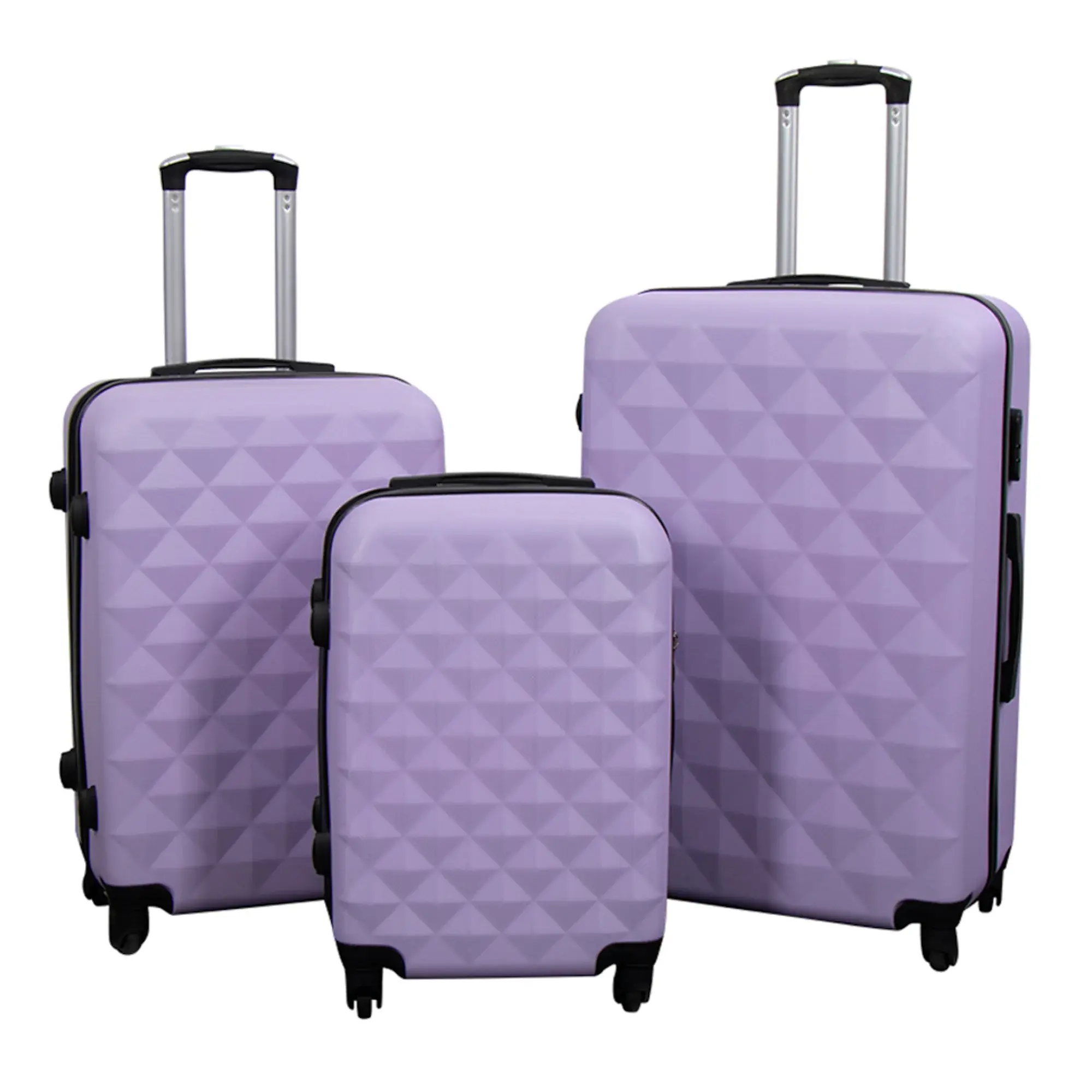 Borg Living Koffert - Diamant lilla - Hardcase lettvektskoffert
