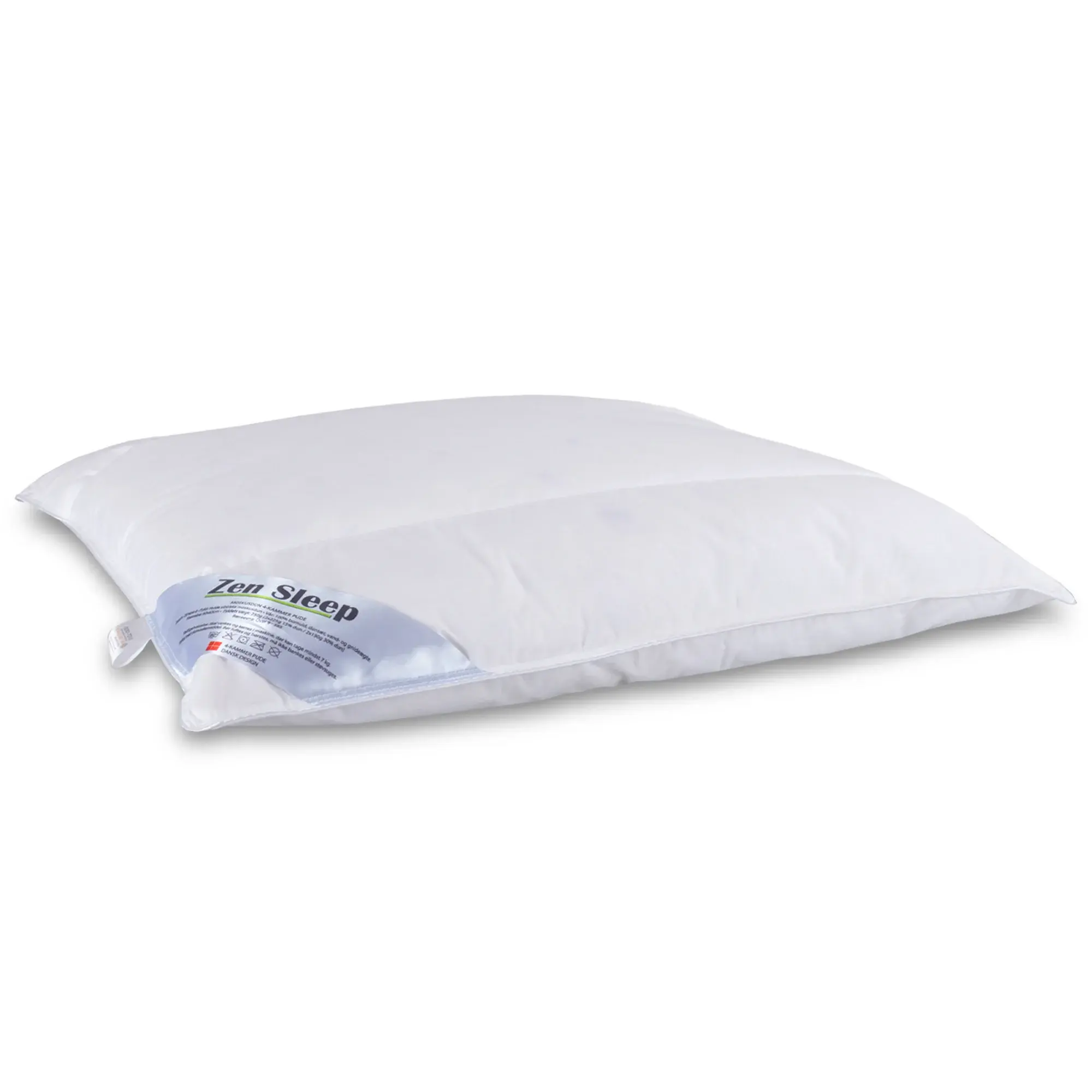 Zen Sleep Hodepute - 4-kammers pute med god støtte - 60x63 cm - medium pute - Zen Sleep