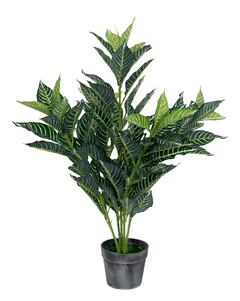 HOME-TEX Kunstig stueplante 85 cm høy - Zebra silke - plante
