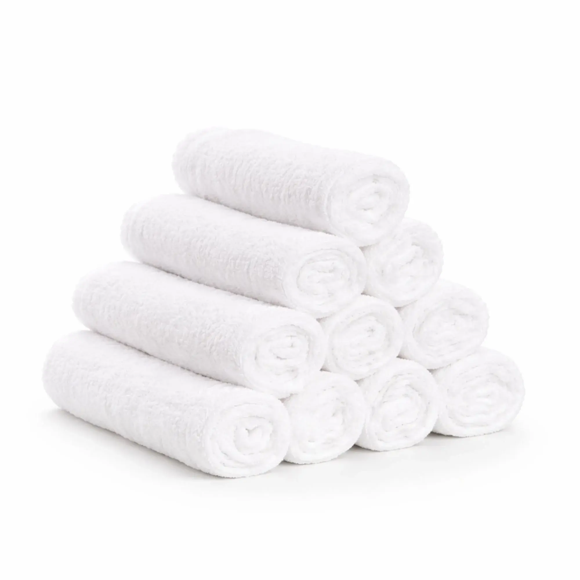 In Style Bomullsvaskekluter - 100% bomull - 30x30 cm - 10-pak - Hvit