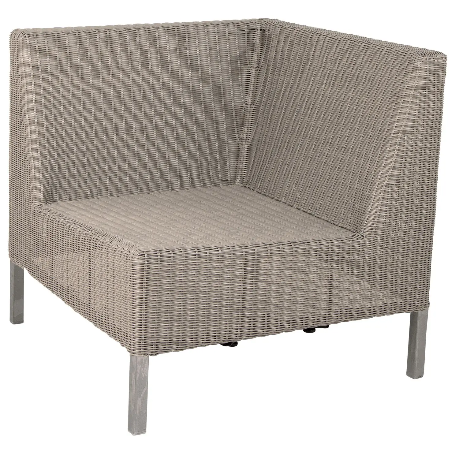 Cane-line Cane-line, Connect hjørnemodul høy taupe kunstig rosentre