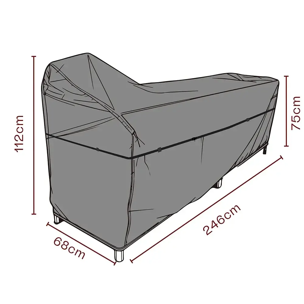 Brafab Brafab, Møbeltrekk utekjøkken 246x68x112/75 cm Premium