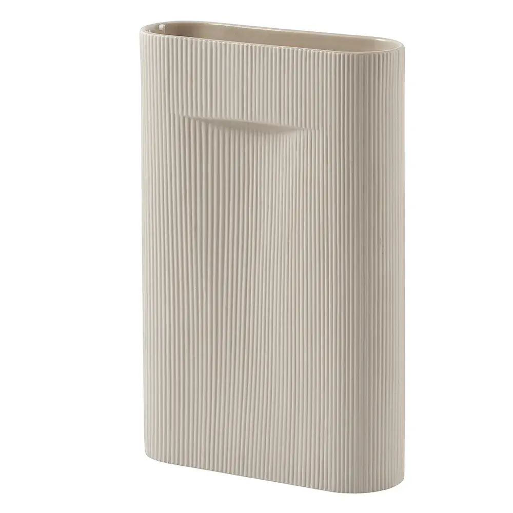 Muuto Muuto, Ridge Vase H: 48,5 cm Beige