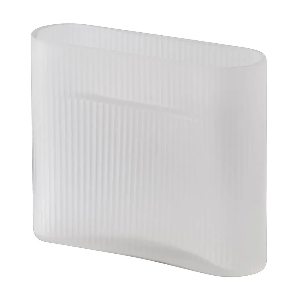 Muuto Muuto, Ridge Vase H: 16,5 cm White Frosted