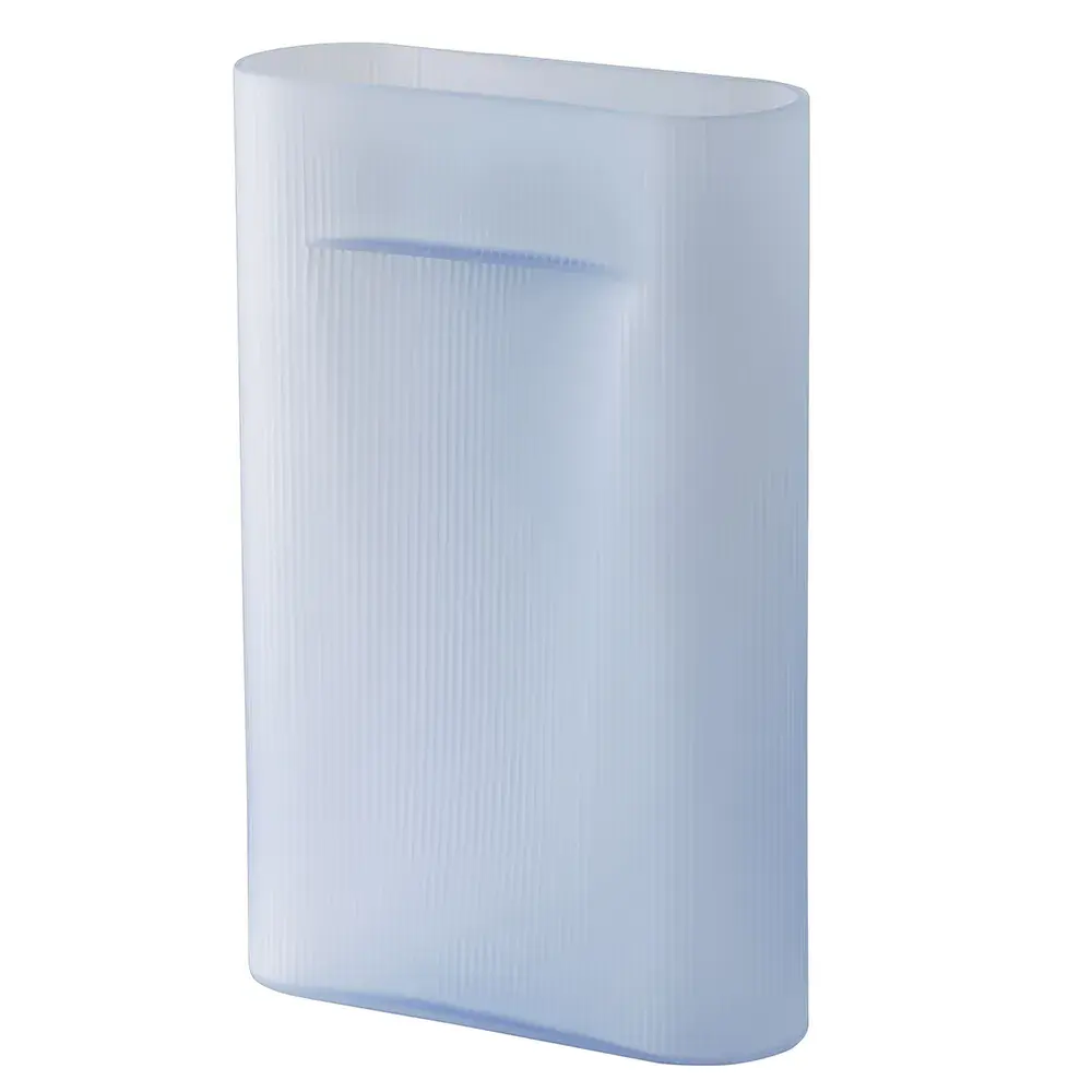 Muuto Muuto, Ridge Vase H: 48,5 cm Light Blue Frosted