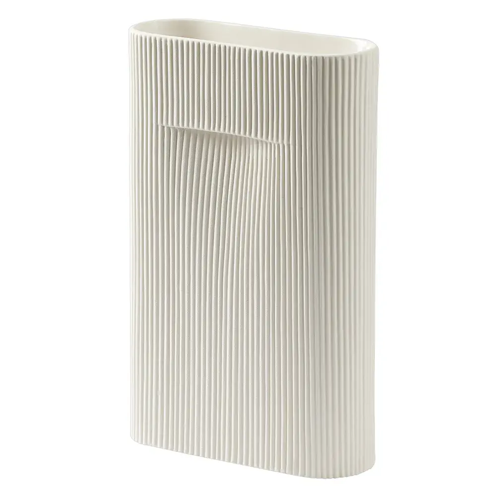 Muuto Muuto, Ridge Vase H: 35 cm Off White