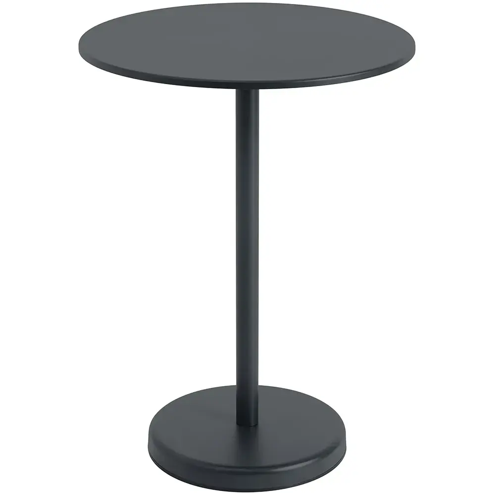 Muuto Muuto, Linear Steel Barbord Ø70 h: 95 cm Anthracite Black