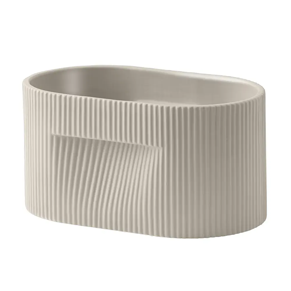 Muuto Muuto, Ridge potte / H: 13 cm - Beige