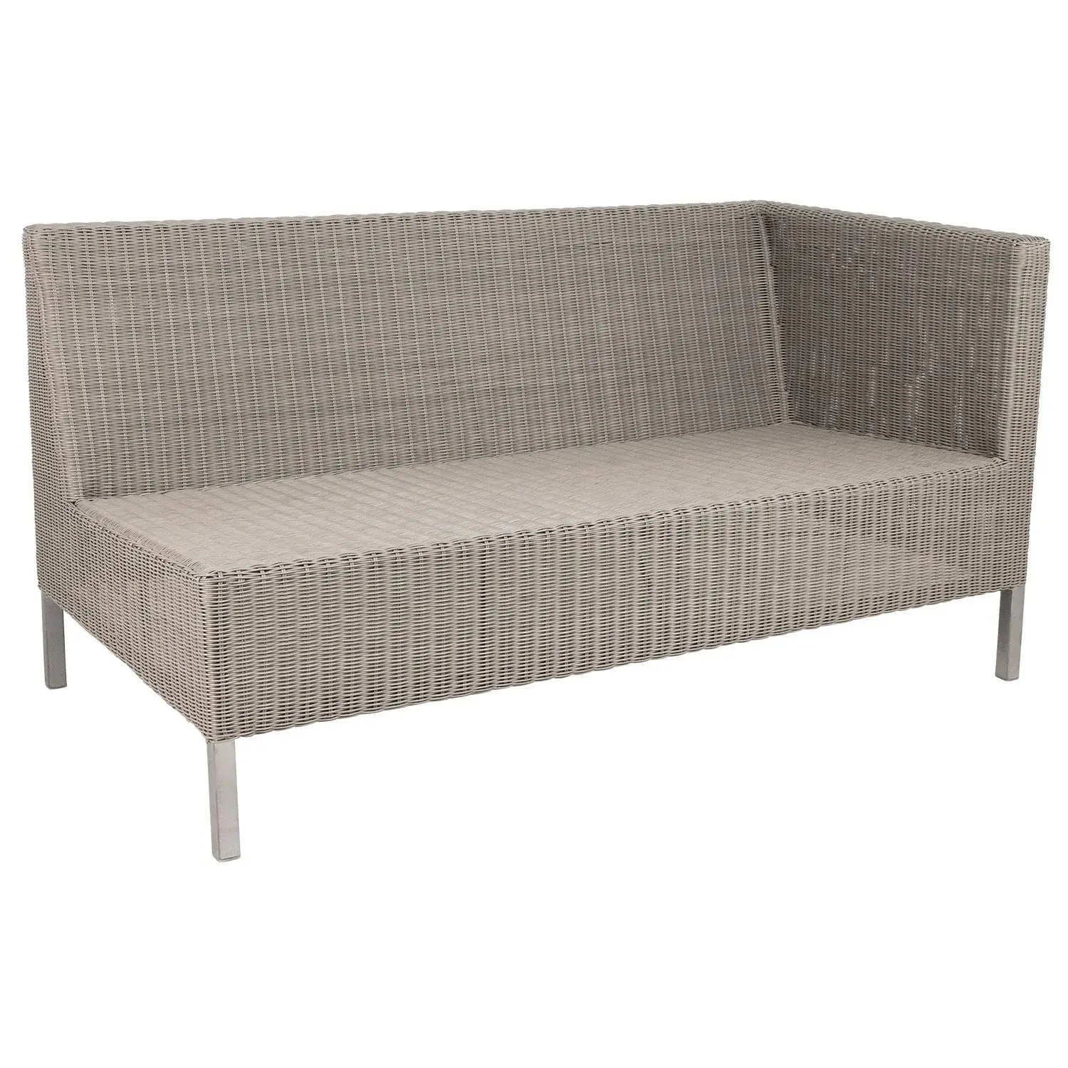 Cane-line Cane-line, Connect 2-seter venstre modul høy kunstrotting Taupe