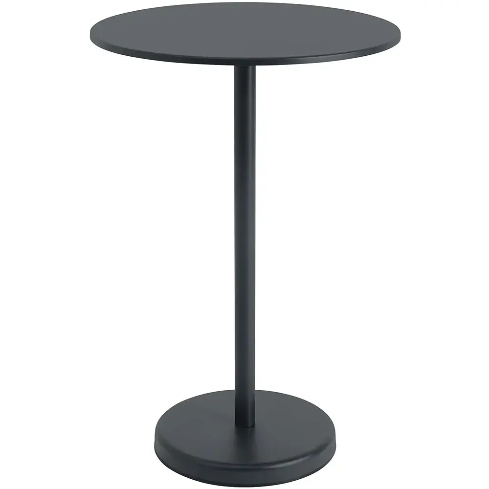 Muuto Muuto, Linear Steel Barbord Ø70 cm Anthracite Black