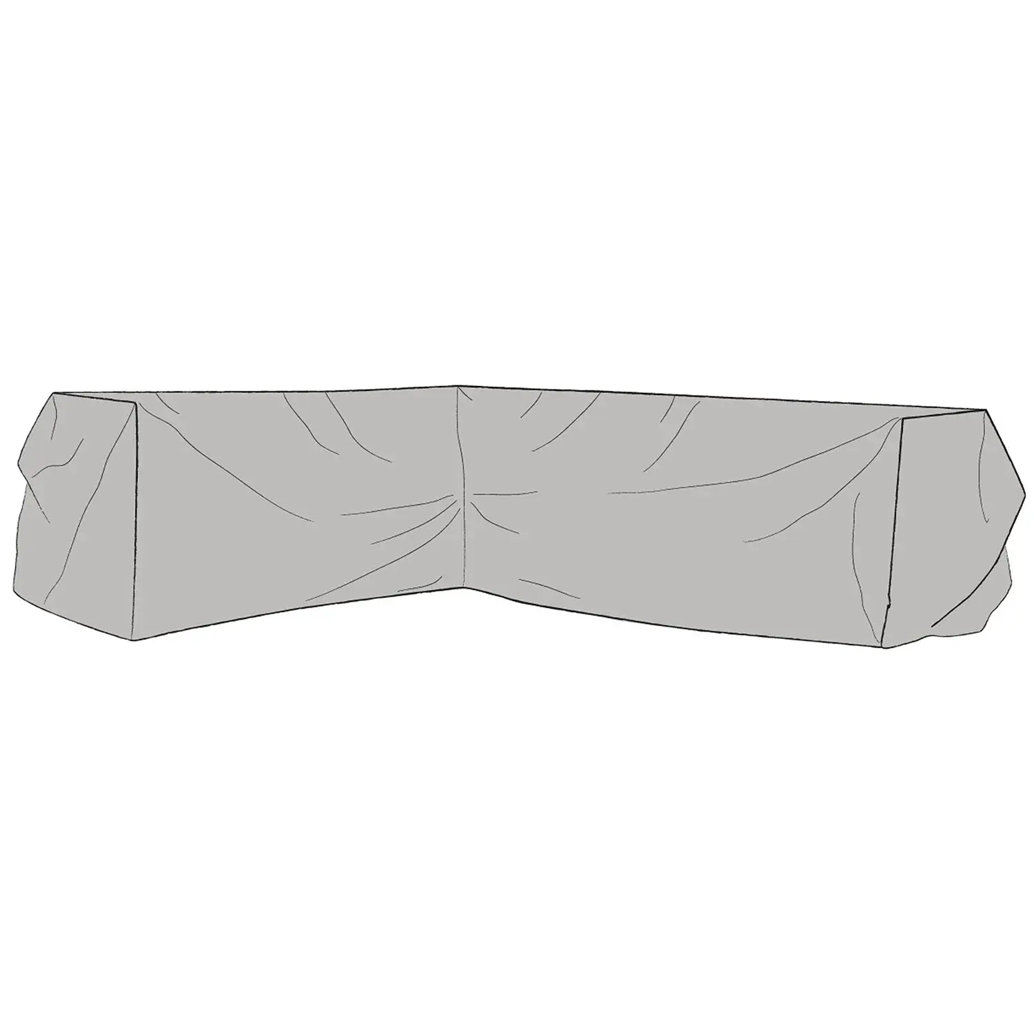 Brafab Brafab, Møbeltrekk hjjørnesofa 83 x 292/234 cm grå polyester Brafab