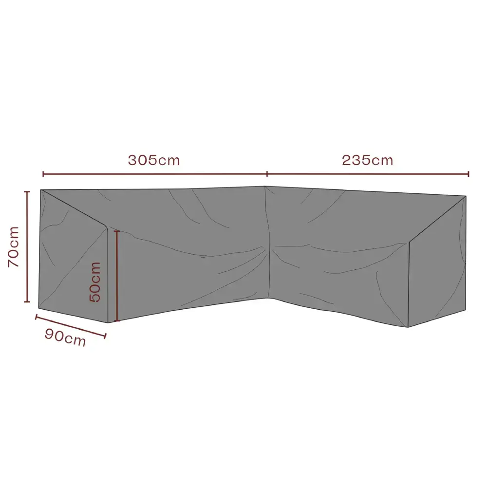 Brafab Brafab, Møbeltrekk Hjørnesofa 235/305x70 cm Premium
