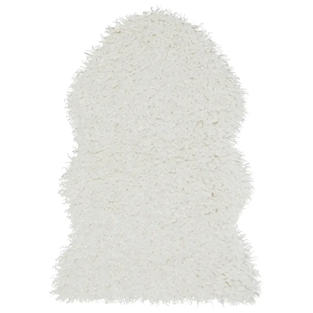 Skinnwille Skinnwille, Wooly teppe 60x90 cm Ivory