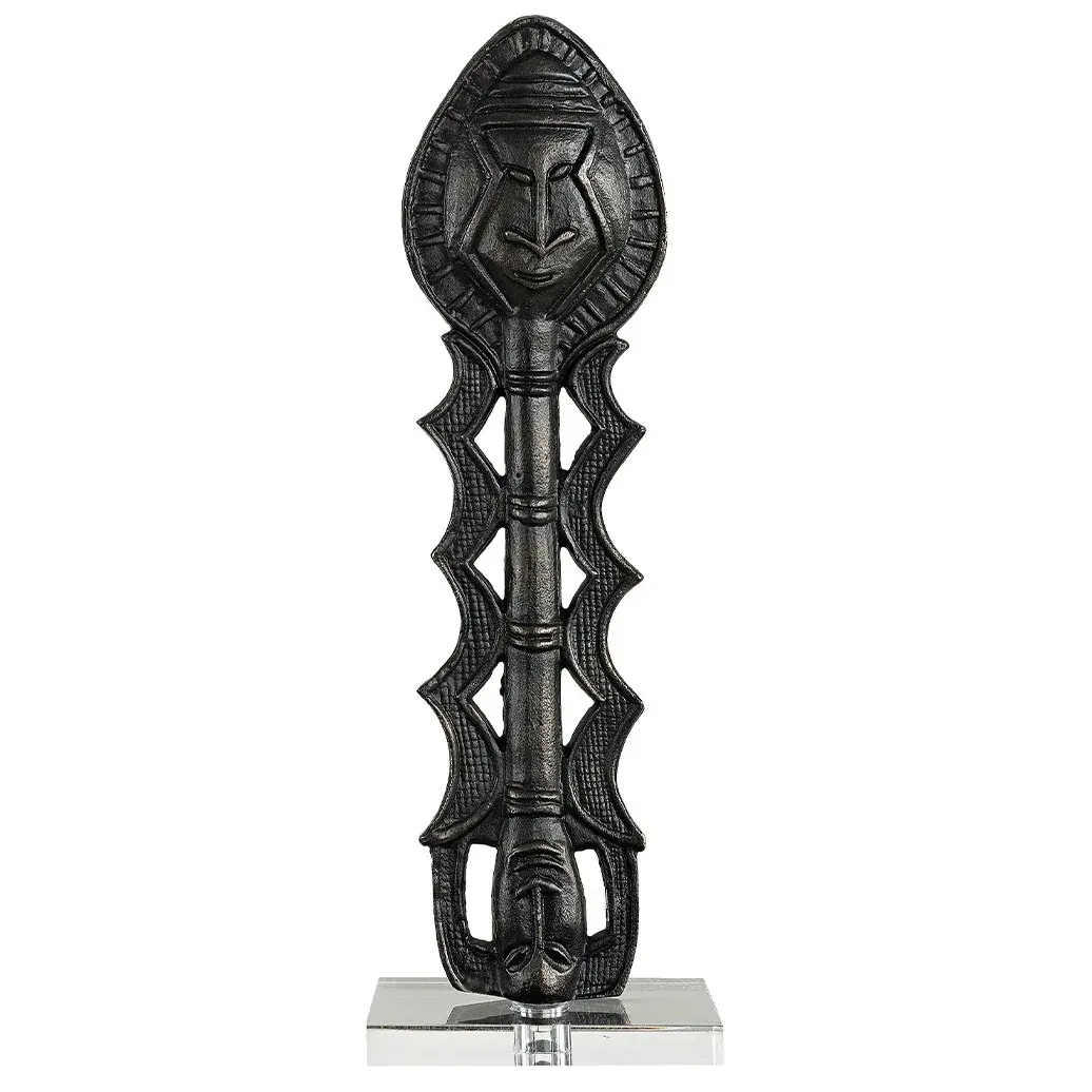 Artwood Artwood, Yoruba dekorasjon Antique Bronze Artwood