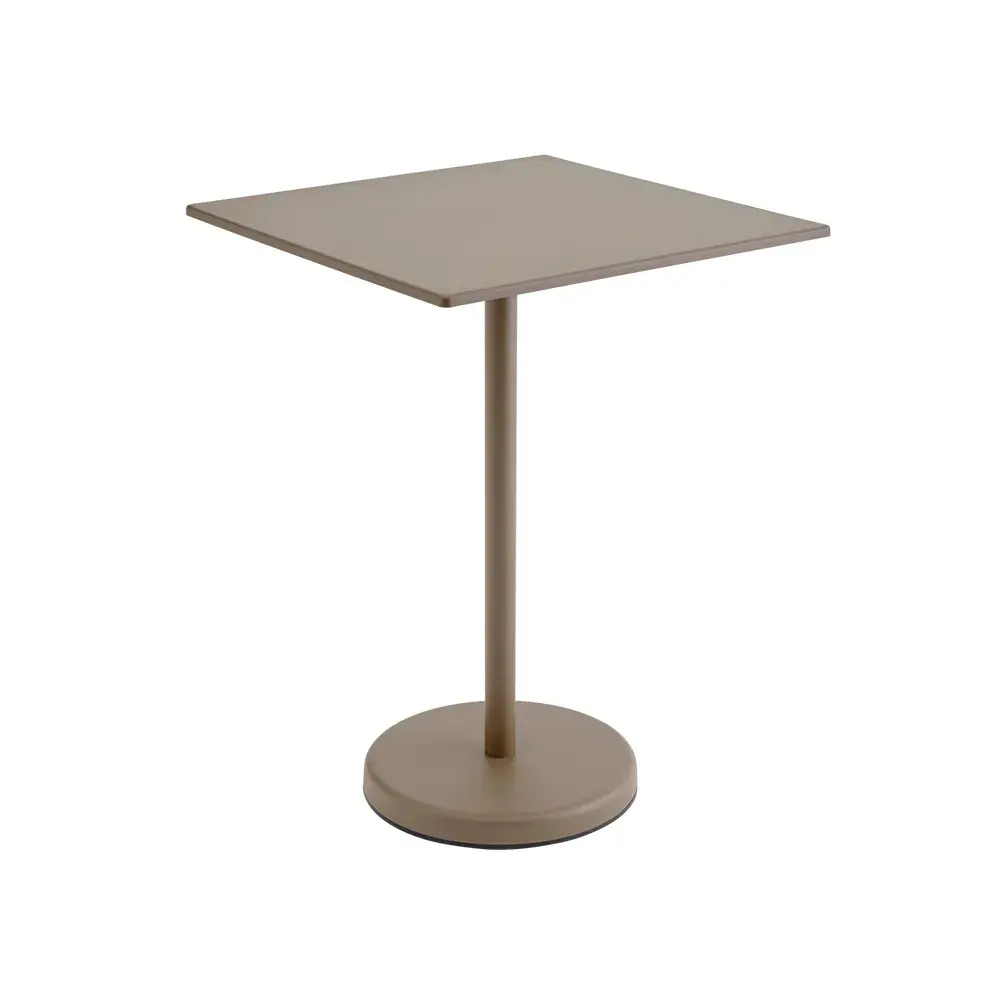 Muuto Muuto, Linear Steel Barbord 70x70 h: 95 cm Taupe
