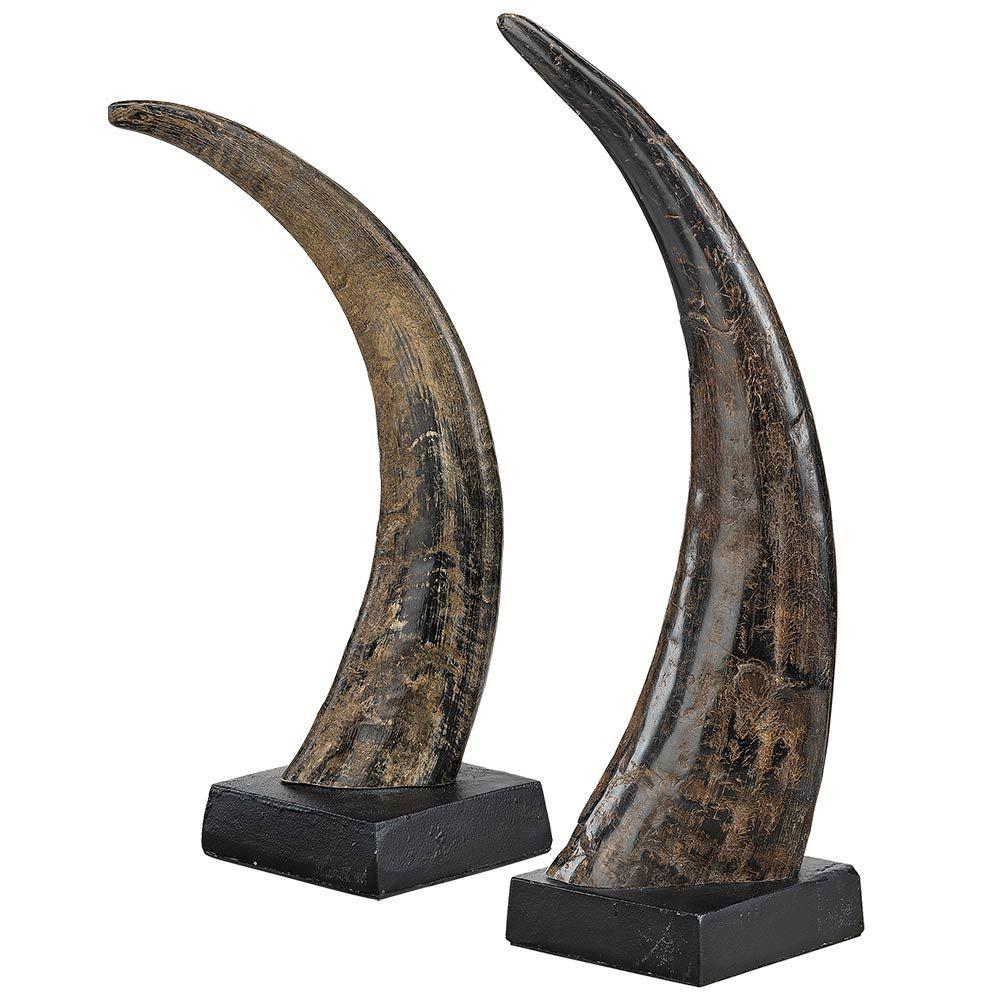 Artwood Artwood, Avorio horn dekorasjon 2-pakning Artwood