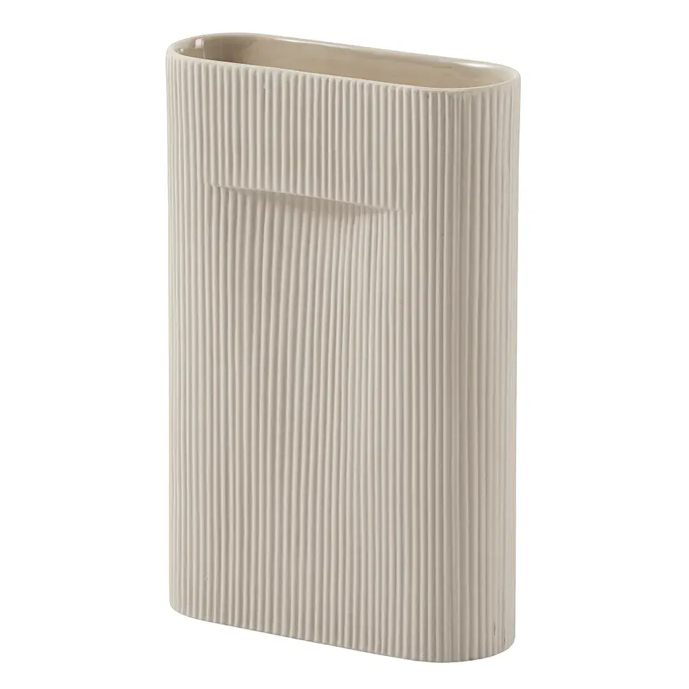 Muuto Muuto, Ridge Vase H: 35 cm Beige