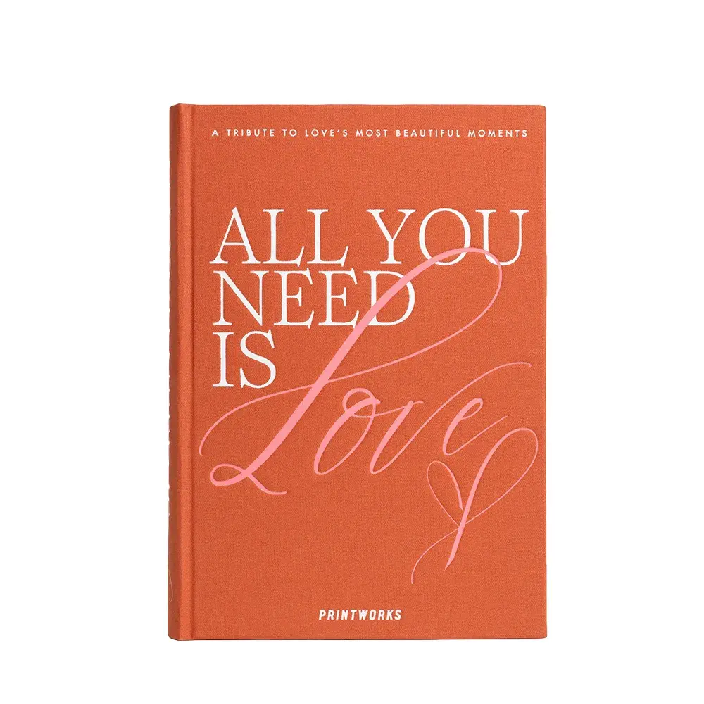 Printworks Printworks, Photo Book All You Need is Love, Orange