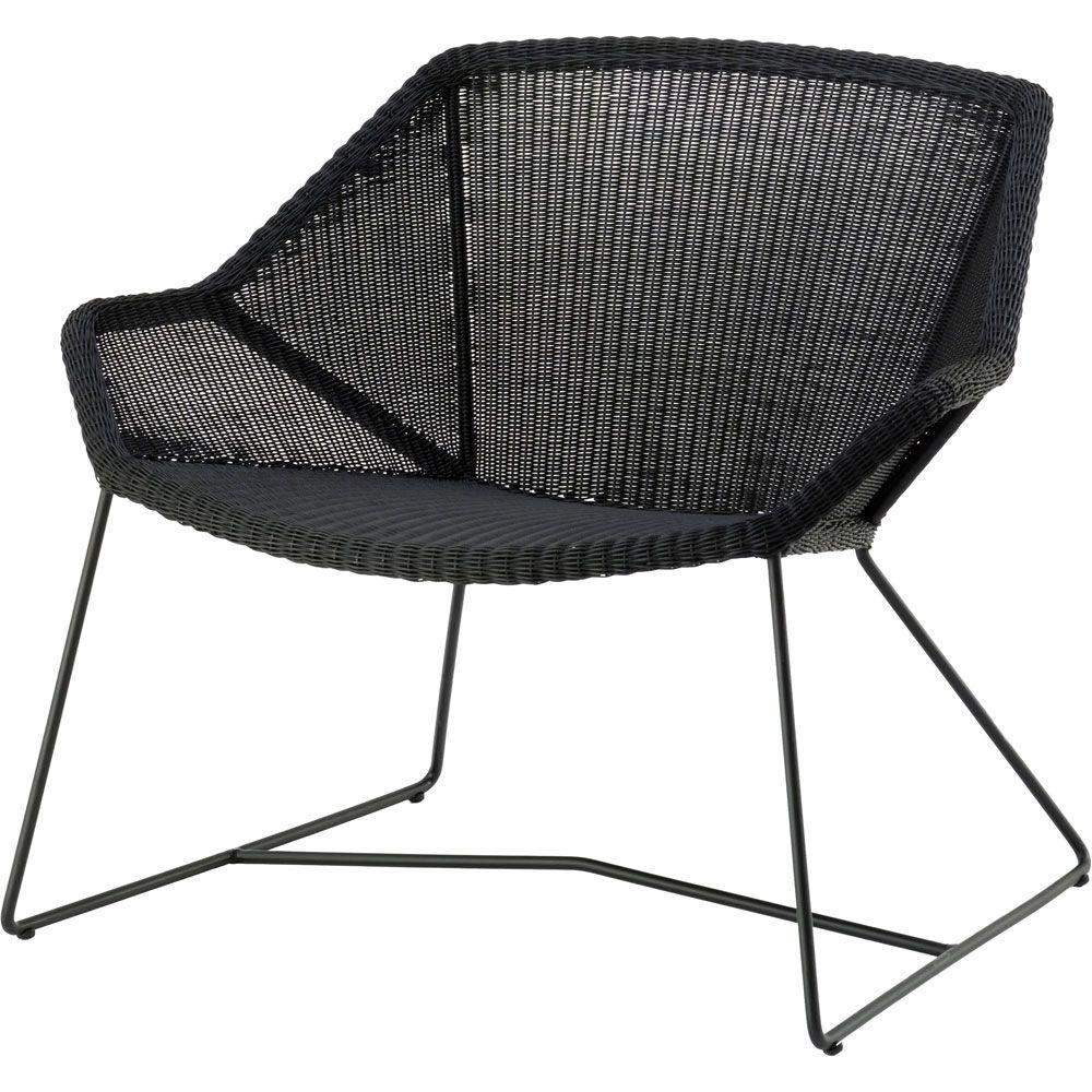 Cane-line Cane-line, Breeze Lounge lænestol sort