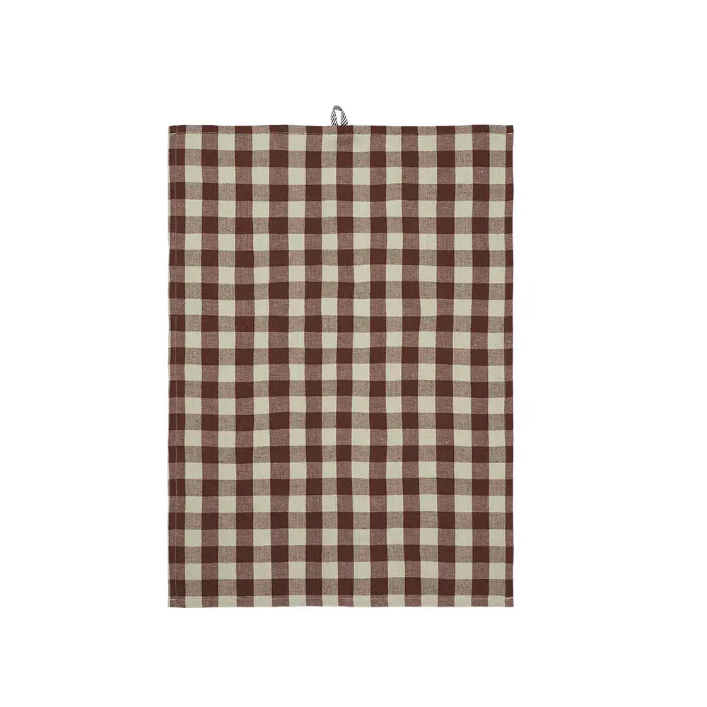 Ferm Living Ferm Living, Kjøkkenhåndkle Hale Cinnamon/Grey Green