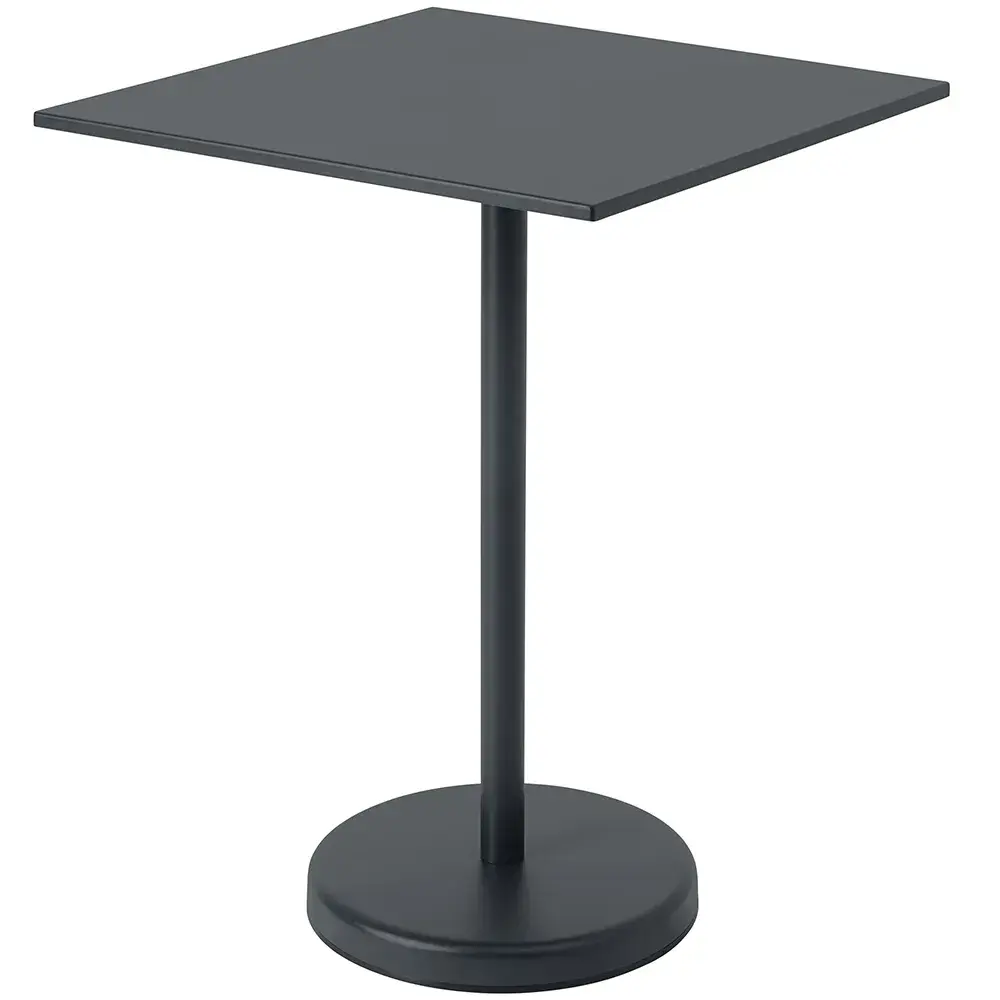 Muuto Muuto, Linear Steel Barbord 70x70 h: 95 cm Anthracite Black