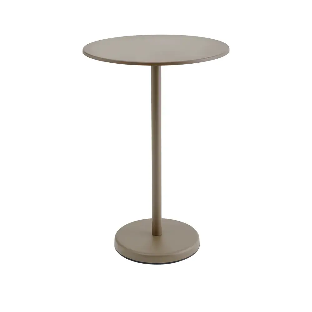 Muuto Muuto, Linear Steel Barbord Ø70 cm Taupe