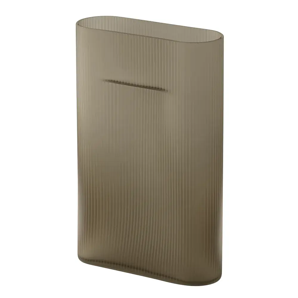 Muuto Muuto, Ridge Vase H: 35 cm Taupe Frosted