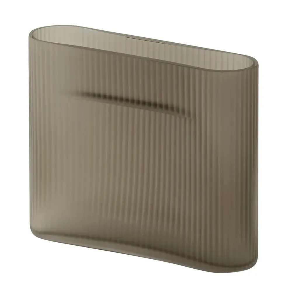 Muuto Muuto, Ridge Vase H: 16,5 cm Taupe Frosted