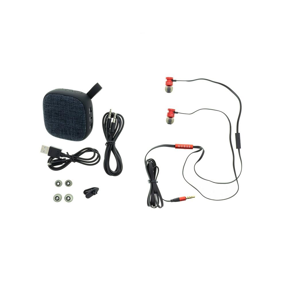Guess Guess Bundle - Headset + Bluetooth-speaker - Rød/Svart