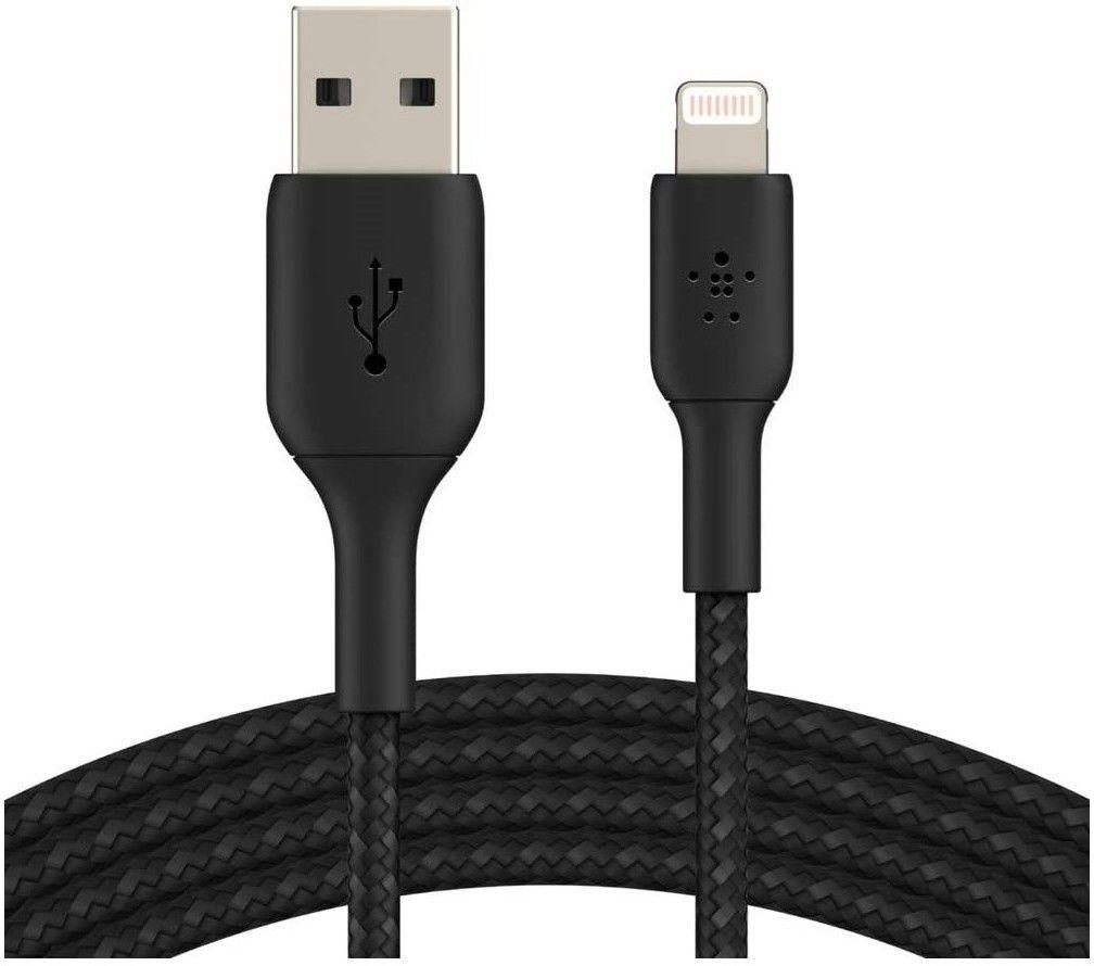 Belkin Belkin USB-A To Lightning Braided - Svart 2 m