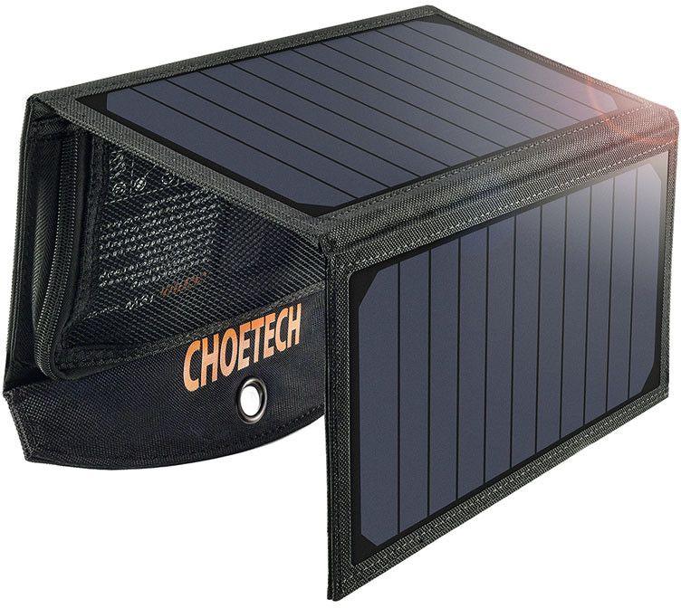 Choetech Choetec sammenleggbar solcelledrevet lader 19W