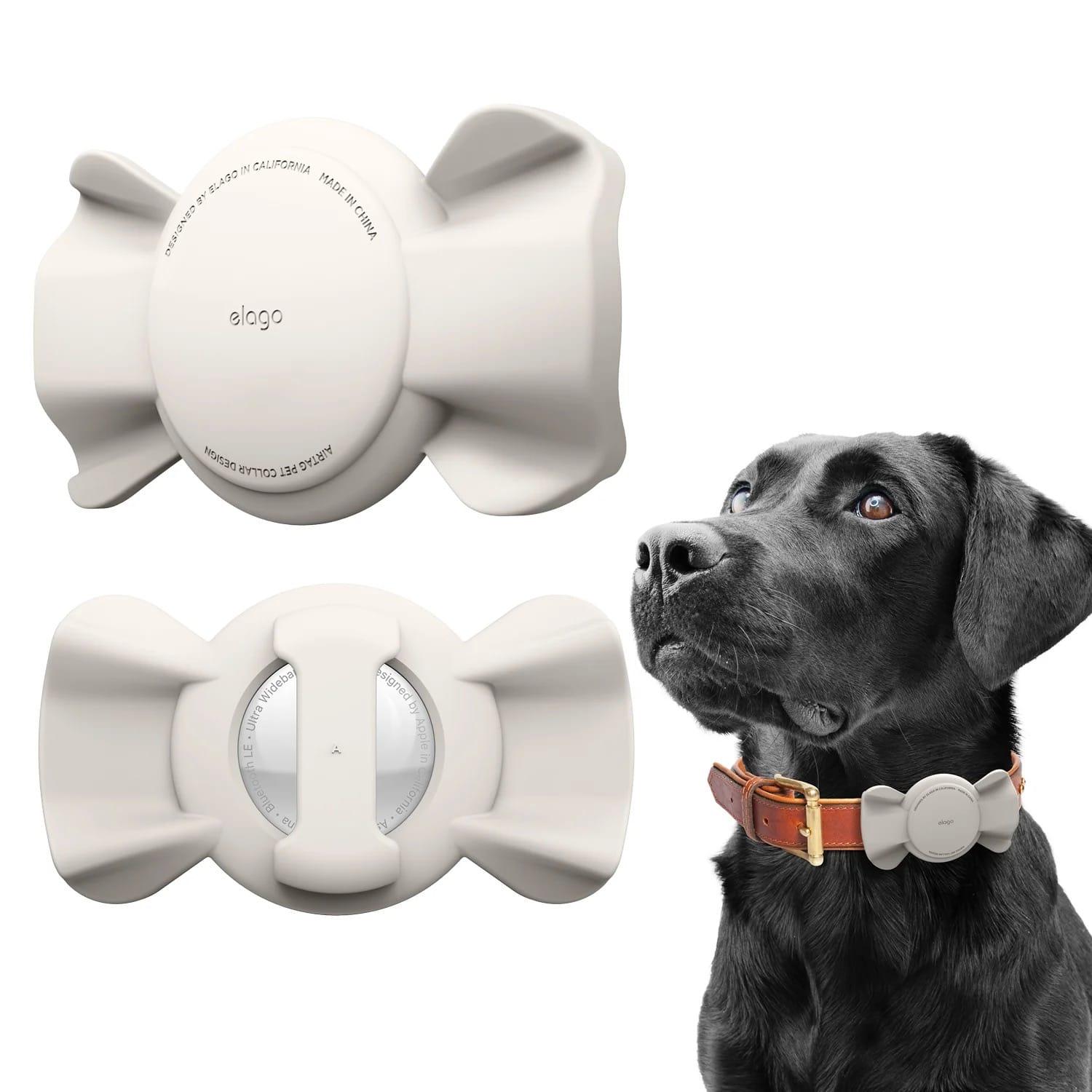 Elago Elago Pet Collar Ribbon Case (AirTag) - Beige