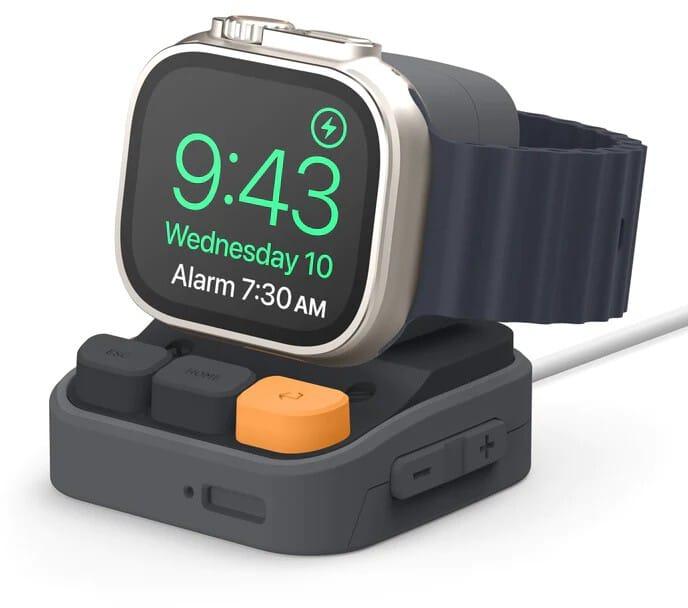 Elago Elago W9-stativ (Apple Watch) - Mørkegrå