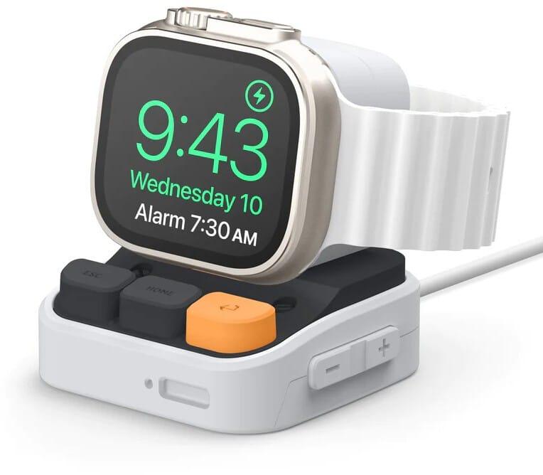 Elago Elago W9-stativ (Apple Watch) - Lysegrå