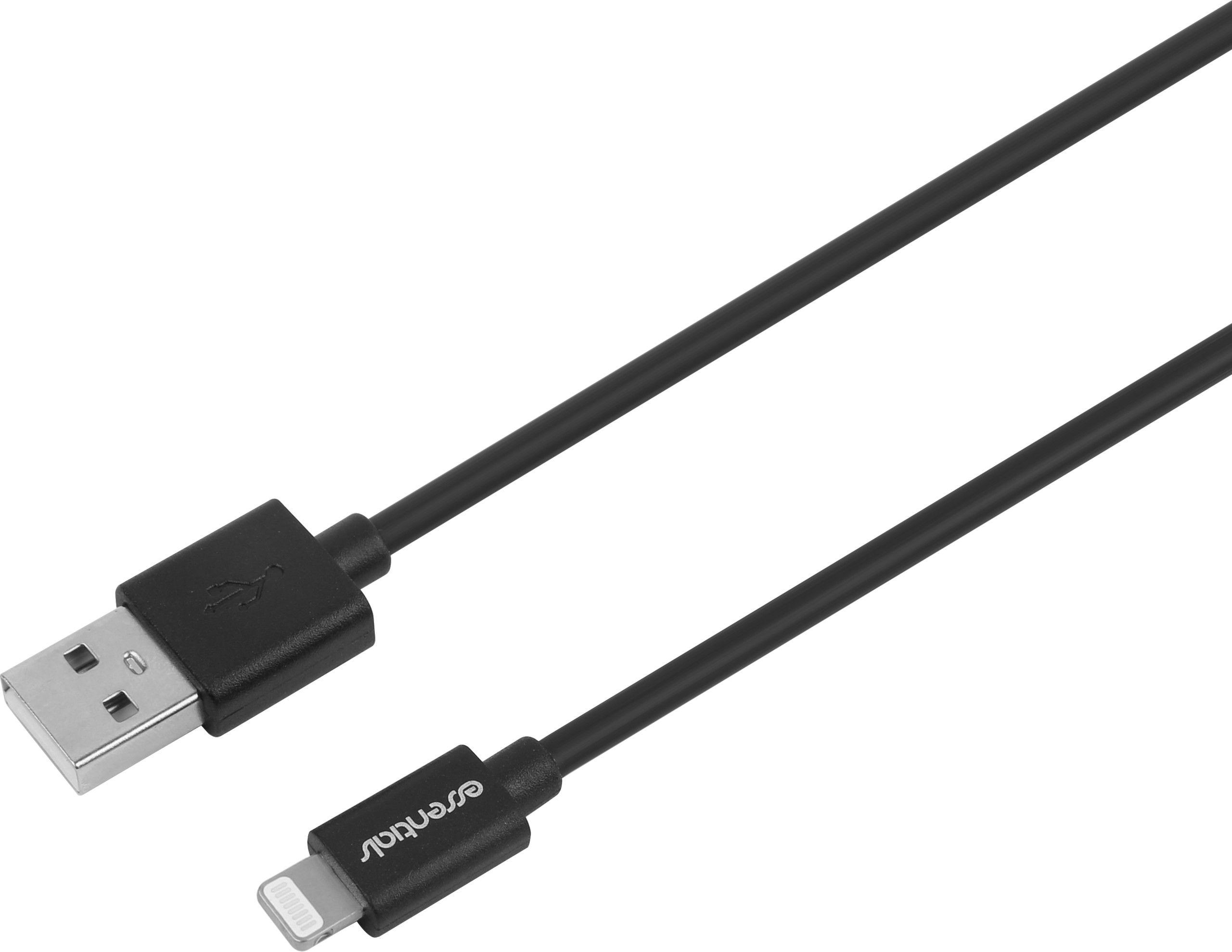 Essentials Essentials USB-A til Lightning Cable MFI - Svart 1 m