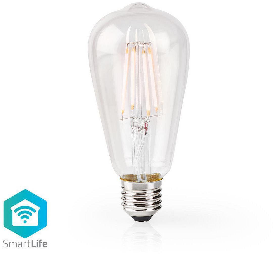 Nedis Nedis SmartLife Wi-Fi Smart LED Klar Vintage Pære E27 ST64