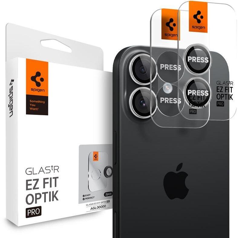 Spigen Spigen Glas.tR EZ Fit Optik Pro (iPhone 17) - Sølv