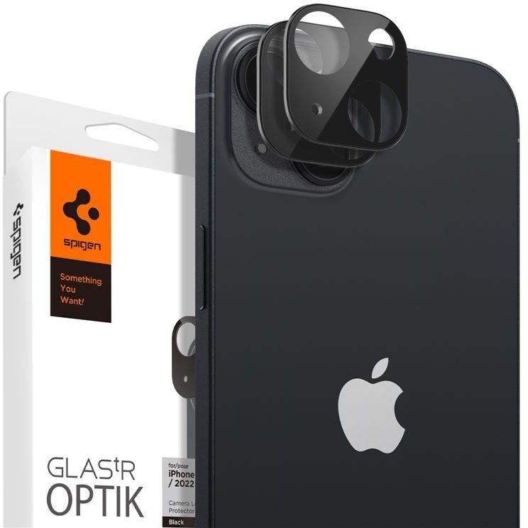 Spigen Spigen Optik Lens Protector (iPhone 14 14/14 Plus) - Svart