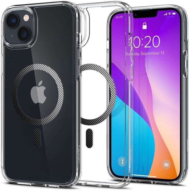 Spigen Spigen Ultra Hybrid MagFit (iPhone 14 Plus) - Gjennomsiktig/karbonfiber
