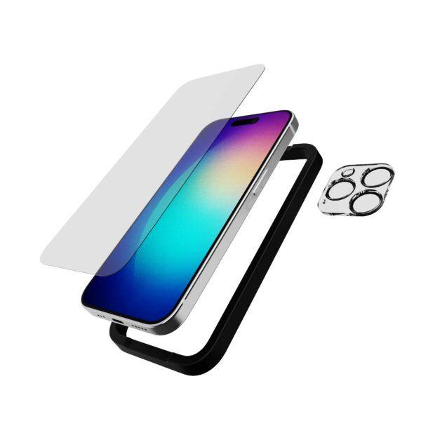 Tech21 Tech21 Impact Glass med kamerabeskytter (iPhone 15 Pro)