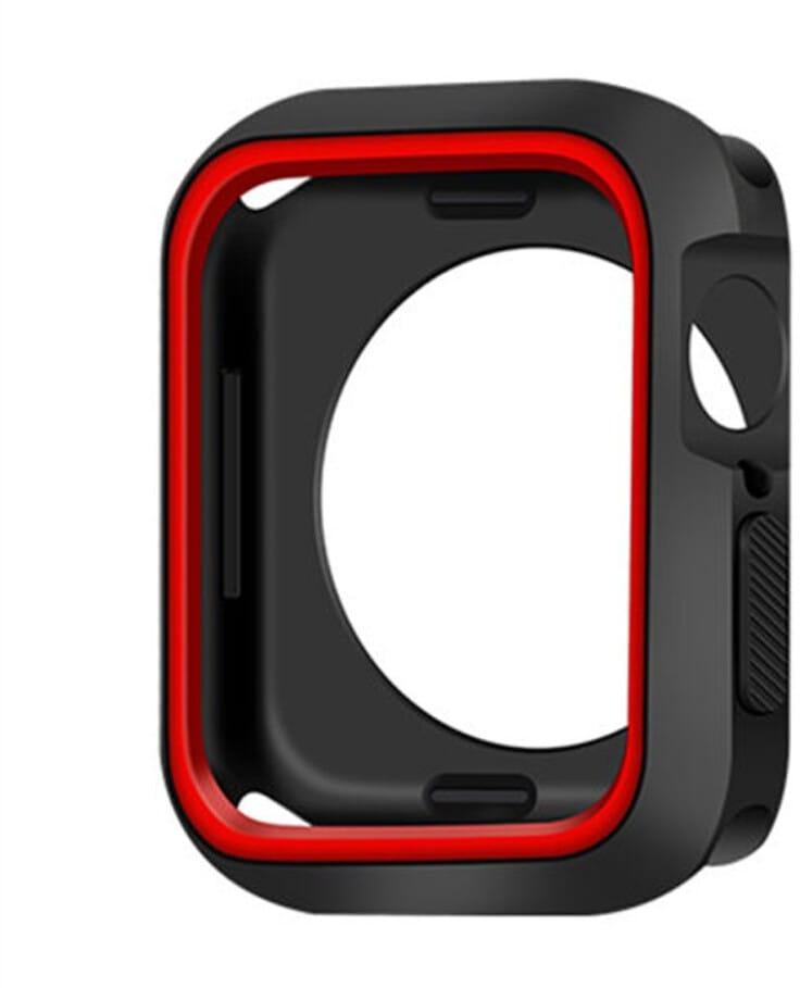 Trolsk Trolsk Klokkedeksel Tofarget (Apple Watch 41mm) - Svart/Rød