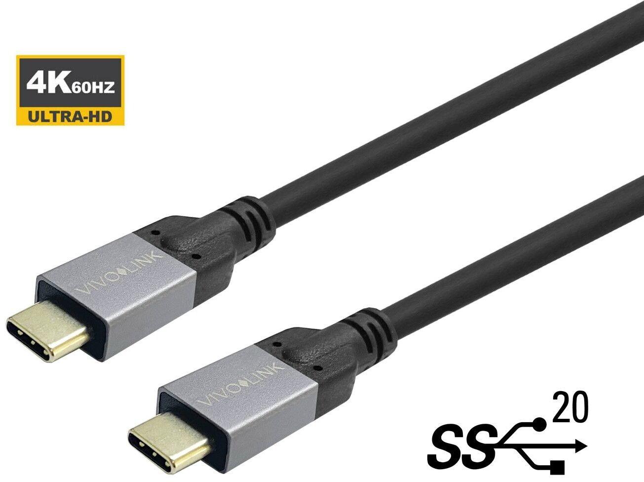 Vivolink Vivolink USB-C til USB-C-kabel - bildekabel - usb-c - 4 m