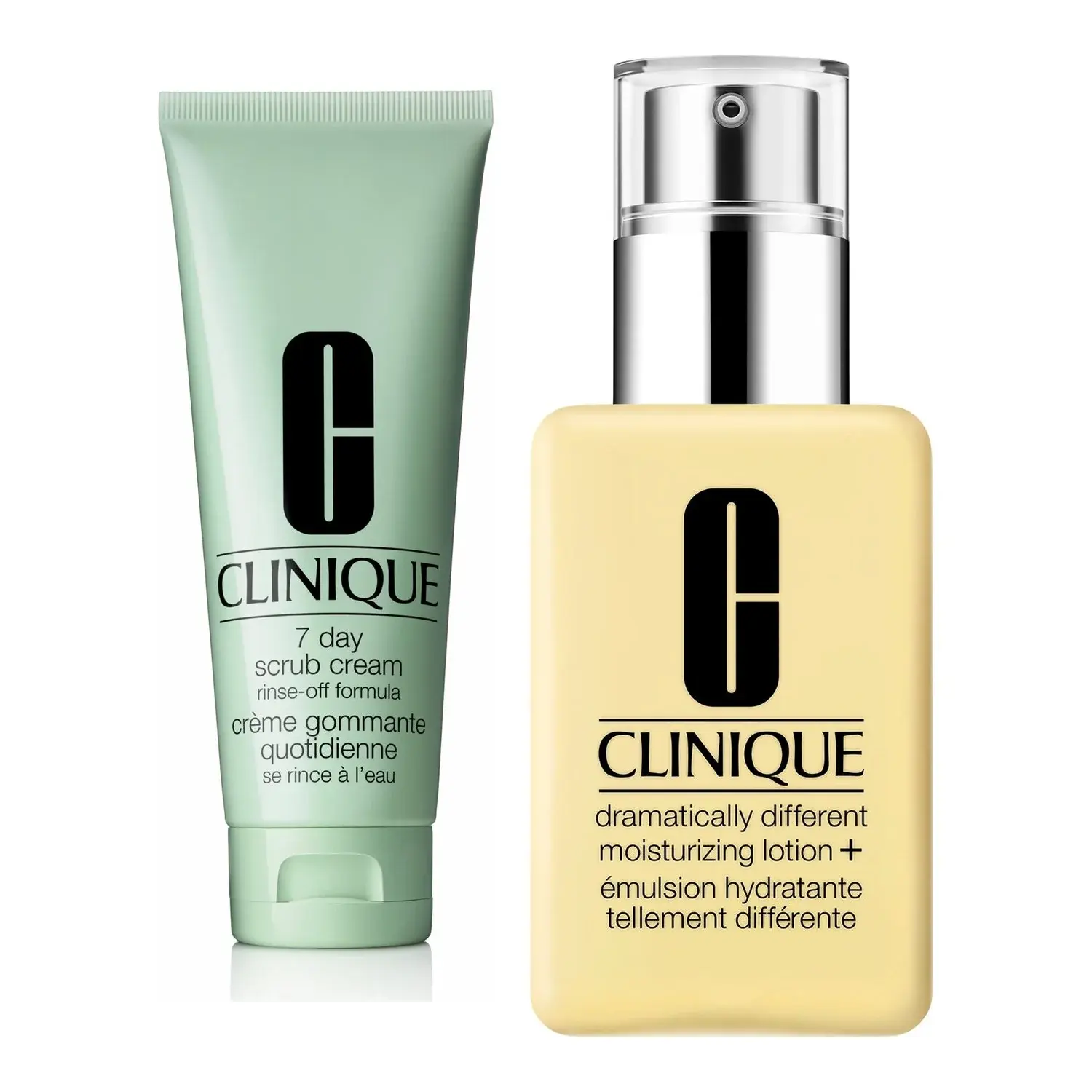 Clinique Clinique Exfoliate & Hydrate Essentials Scrub 100 ml & Moisturizer 125 ml - 225 ml