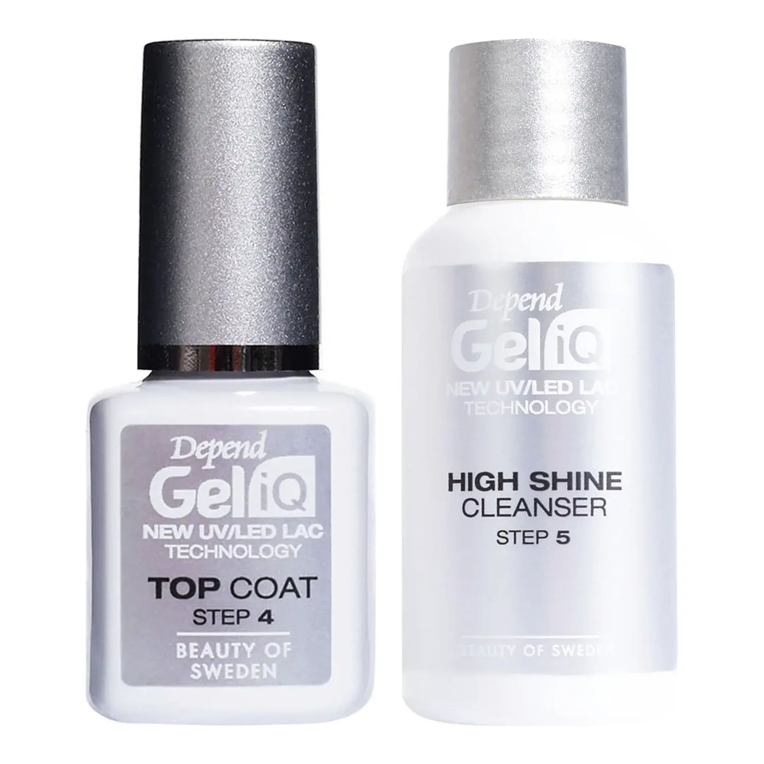 Depend Depend Gel IQ Top Coat & High Shine Cleanser Set