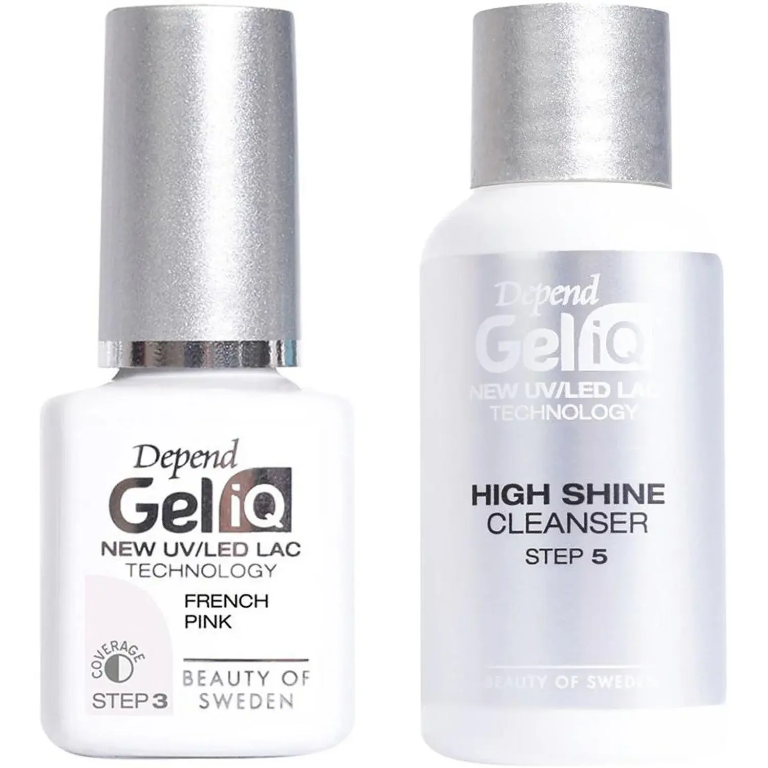 Depend Depend Gel IQ French Pink & High Shine Cleanser Set