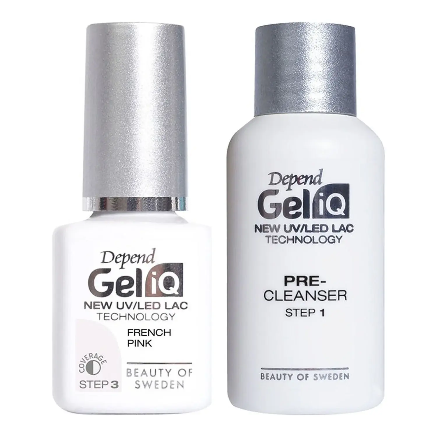 Depend Depend Gel IQ French Pink & Prep Set French Pink & Pre-Cleanser Step 1