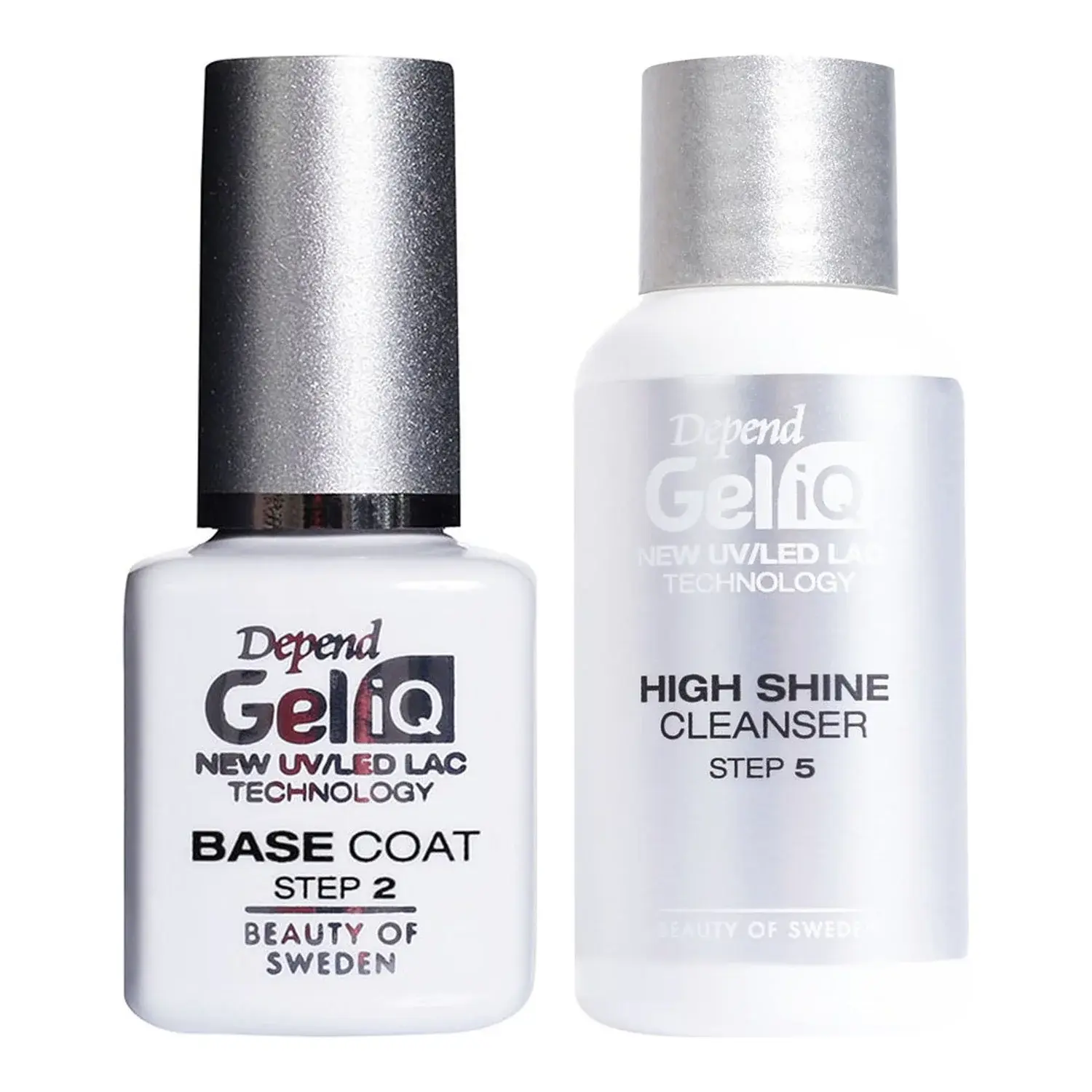 Depend Depend Gel IQ Base Coat & High Shine Cleanser Step 2 & Step 5
